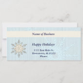 Cadeaubonnen voor kerstmis-zakelijk rackKaart (Achterkant)