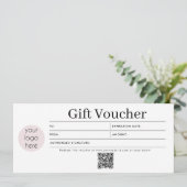 Cadeaubonnen voor kleine bedrijven QR Code (Staand voorkant)