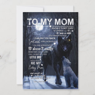 Cadeaubonnen voor mama   Brief aan mijn moeder Lie Kaart