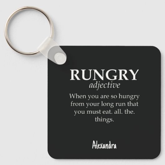 Cadeaubonnen Voor Marathonlopers Grappige Hardlope Sleutelhanger (Voorkant)