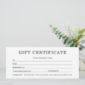 Cadeaubonnen voor mijn bedrijf (Staand voorkant)