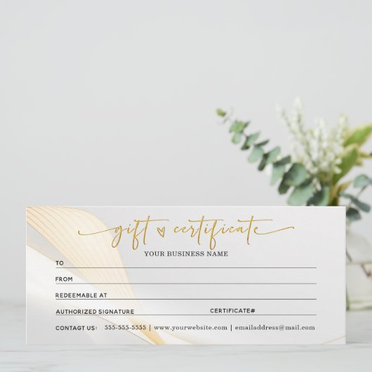 Cadeaubonnen voor mijn bedrijf (Staand voorkant)