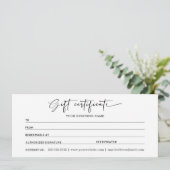 Cadeaubonnen voor mijn bedrijf (Staand voorkant)