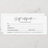 Cadeaubonnen voor mijn bedrijf (Voorkant / Achterkant)