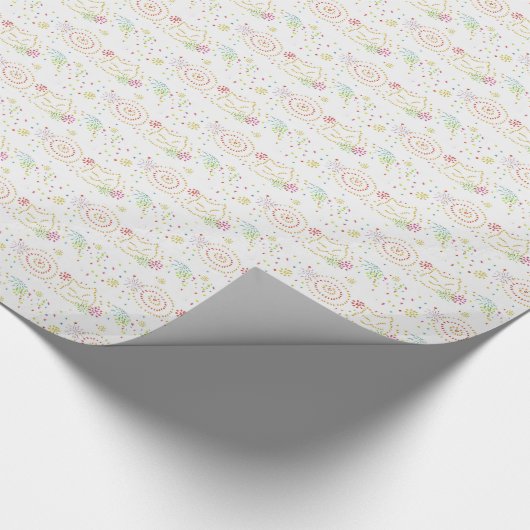 cadeaubonnen voor pakpapier met opgerold cadeau vo (Hoek)