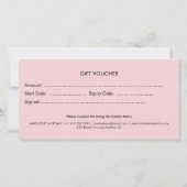 Cadeaubonnen voor Visagistenbedrijven (Achterkant)