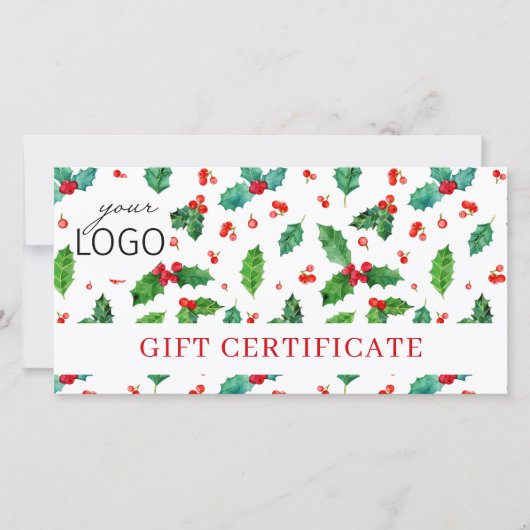 Cadeaubonnen voor zakelijke Logo (Voorkant)