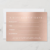 Cadeaubonnen Witte sla Roos Roze (Achterkant)