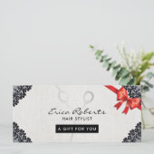 Cadeaubonnen |  zwarte lactaat-haarsalon (Staand voorkant)