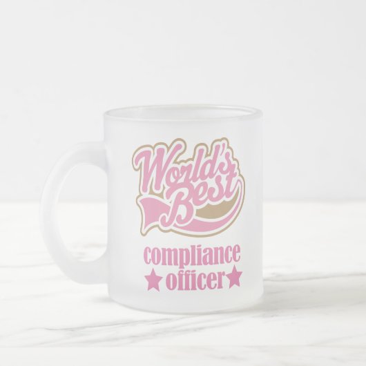 Cadeaubonnetje van de nalevingsfunctionaris (Beste Matglas Koffiemok (Links)