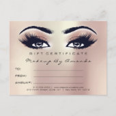 Cadeaubonnetjes voor extensie Makeup Artist Briefkaart (Voorkant)