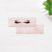 CadeaubonRoos Pastel Roze knoes Makeup Mini Visitekaartjes (Bureau)