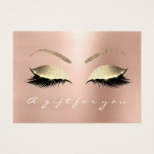 Cadeaubont Certificate Roos Blush Gold Lashes Make