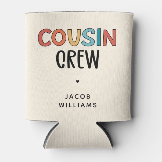 Cadeaubont voor gematchte neef- en nevenbril blikjeskoeler (Voorkant)