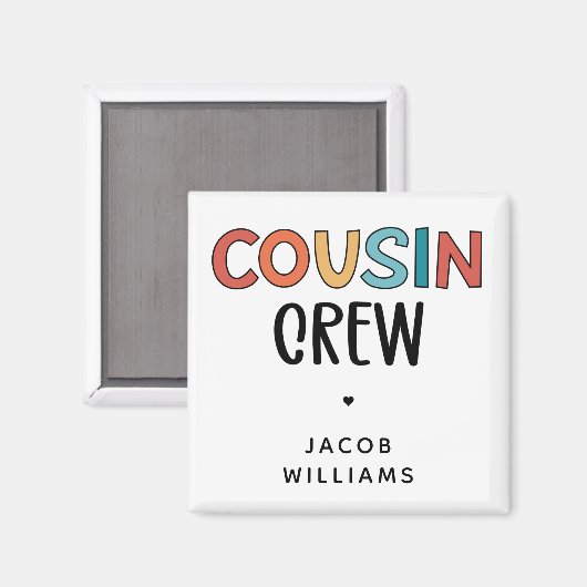 Cadeaubont voor gematchte neef- en nevenbril magneet (Voorkant / Achterkant)