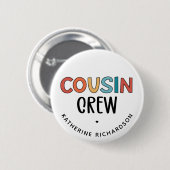 Cadeaubont voor gematchte neef- en nevenbril ronde button 5,7 cm (Voorkant /achterkant)