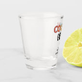 Cadeaubont voor gematchte neef- en nevenbril shot glas (Links)