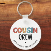 Cadeaubont voor gematchte neef- en nevenbril sleutelhanger (Voorkant)