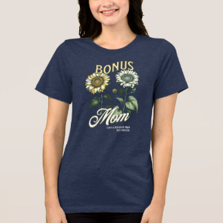 Cadeaubonusmoeder stiefmoeder cadeau in vintage st Tri-Blend shirt