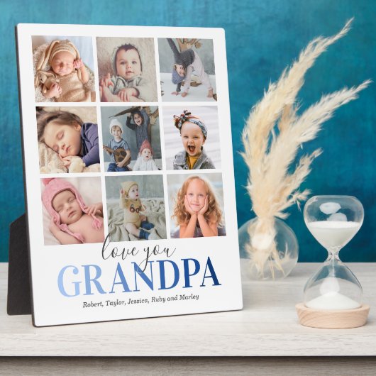 Cadeauboodschap Opa | Lieve Opa Foto Fotoplaat (Zijkant)
