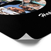 Cadeaubook met fotocollage 50ste verjaardag Nummer Poster (Hoek)