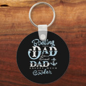 Cadeauboot voor papa voor Vaderdag bootmannen Sleutelhanger (Voorkant)