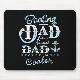 Cadeauboot voor papa voor Vaderdag voor mannen die Muismat