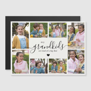 Cadeaubord met collage van kleinkinderen voor oma