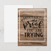 Cadeaubord met rustieke houten uitstraling en een  (Voorkant / Achterkant)