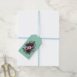 Cadeaubotanetiket – Boeket Viooltjes Cadeaulabel