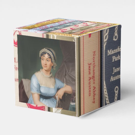 Cadeaubox met romans van Jane Austen Bedankdoosjes (Voorkant Zijde)