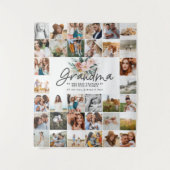 Cadeaubox oma meerdere foto's mooie bloem wandkleed (Voorkant)