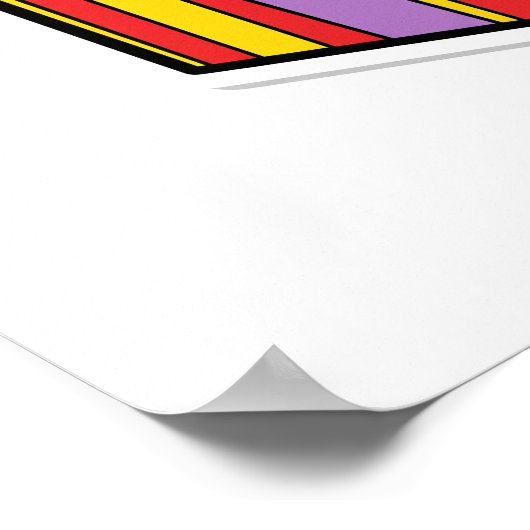 Cadeaubox Sticker Poster (Hoek)