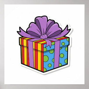 Cadeaubox Sticker Poster