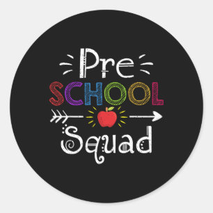 Cadeaubox voor peuterspeelzaal peuterspeelleerkrac ronde sticker