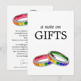 🌈 Cadeaubrief LGBTQ verweven in trots Informatiekaartje