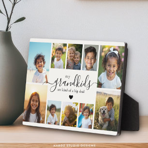 Cadeaubundel met foto's van kleinkinderen voor oma fotoplaat