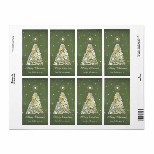 CadeauCadeau Label Etiket Ventilator kerstboom (Full Sheet)