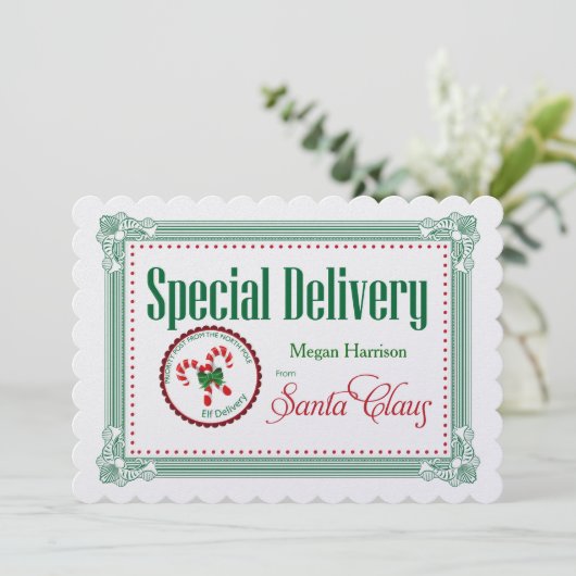 Cadeaucadeau voor kerstmis - Speciaal cadeau - Aan Feestdagenkaart (Staand voorkant)