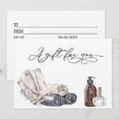 Cadeaucertificaat Dag Spa Salon Massage (Voorkant / Achterkant)