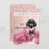 Cadeaucertificaat Dog Grooming Pet Vet Boarding (Voorkant / Achterkant)