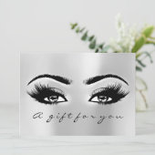 Cadeaucertificaat grijs Silver Lash Beauty Makeup (Staand voorkant)