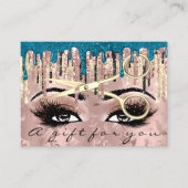 Cadeaucertificaat Hairdresser Makeup Lashes Roos Visitekaartje (Voorkant)