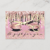 Cadeaucertificaat Hairdresser MakeupArtist Lash Visitekaartje (Voorkant)