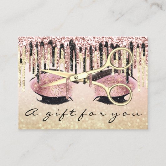 Cadeaucertificaat Hairdresser Roos Blus Makeup Las Visitekaartje (Voorkant)