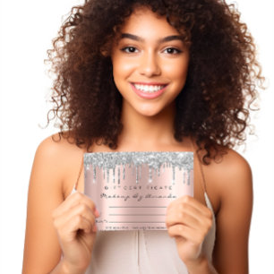 Cadeaucertificaat Lash Extension Makeup Spark Grey Briefkaart