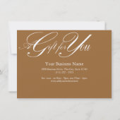 Cadeaucertificaat met kleurwijziging (Achterkant)