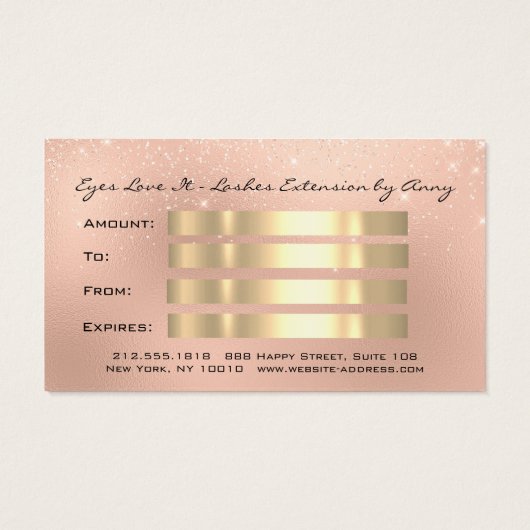 Cadeaucertificaat met reserveknoeiboel visitekaartje (Achterkant)