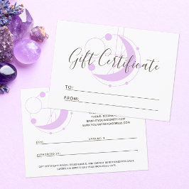 Cadeaucertificaat Metafysisch Geometrische maan Ka Kaart