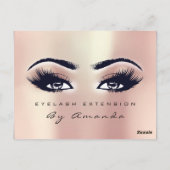 Cadeaucertificaat Microblading Cosmetoloog Lashes Briefkaart (Achterkant)